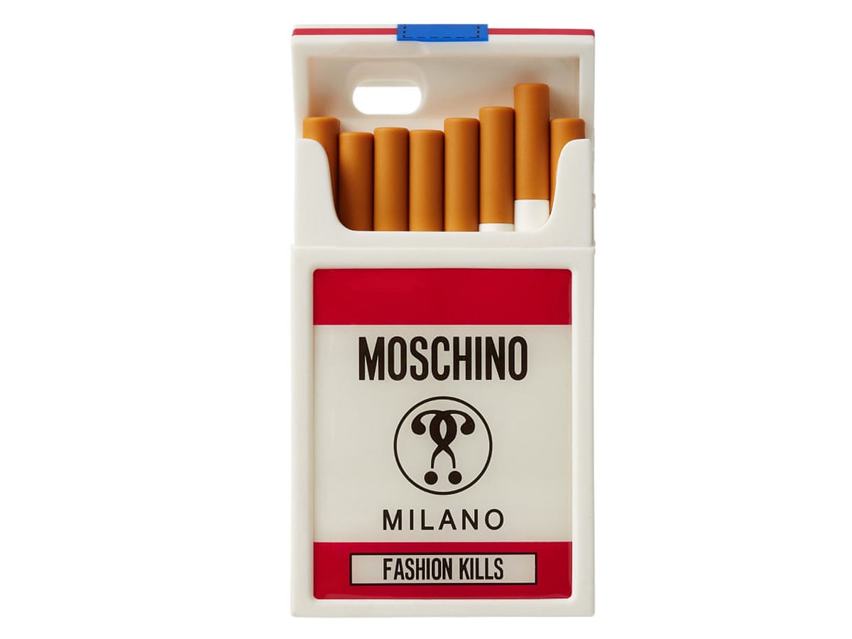 Moschino S Cigarette Iphone Case Silly But Totally On Brand Moschino The Guardian Moschino S Cigarette Iphone Case Silly But Totally On Brand Moschino The Guardian