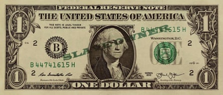 David C. Terry - Slave Owner, Stamp on dollar bill, 2019