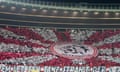 A display by Austria’s fans during last October’s Euros qualifier against Belgium in Vienna.