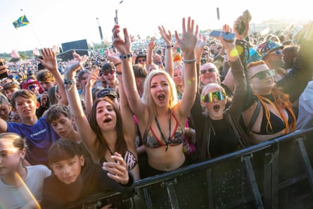 People watching D-Block Europe at Other stage.
