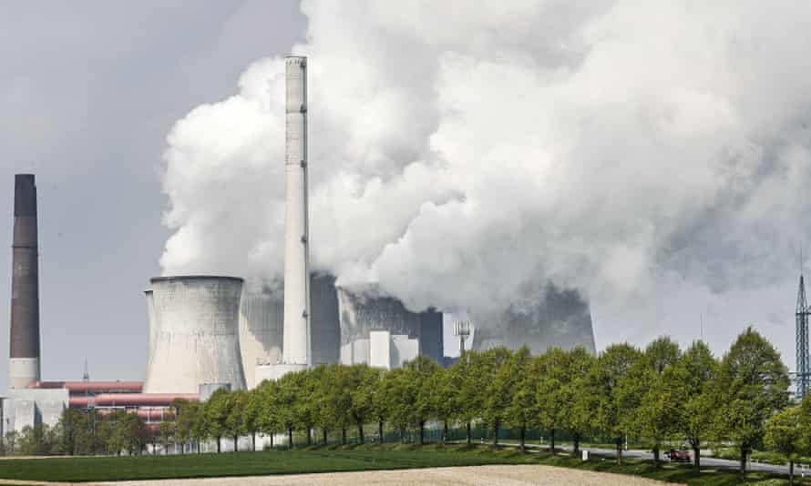 A coal-fired RWE power plant in Neurath, Germany.
