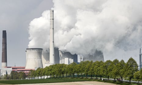 A coal-fired RWE power plant in Neurath, Germany.