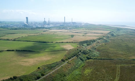 The proposed site of the Moorside nuclear power station in Cumbria.