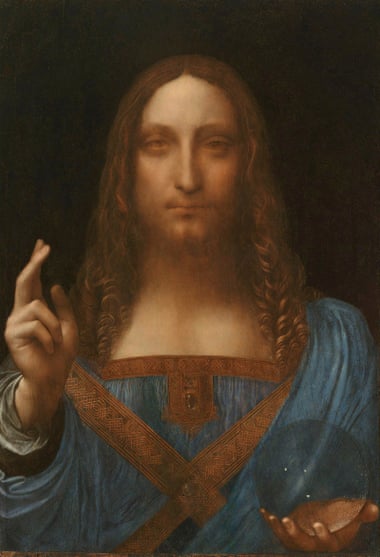 The Salvator Mundi was painted in approximately 1500.
