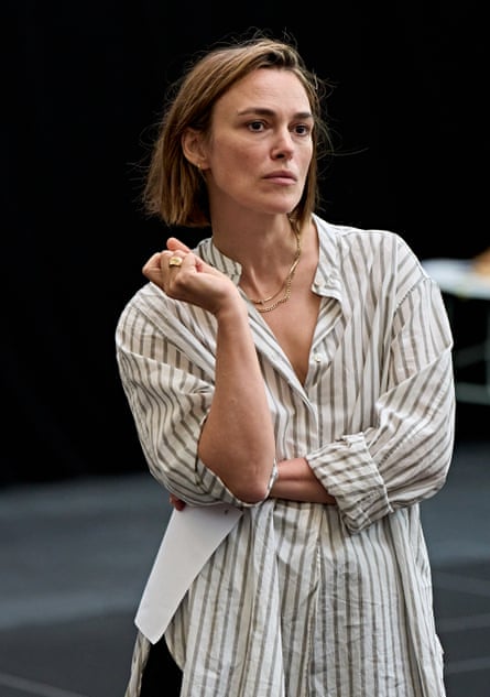 Knightley at the rehearsals.