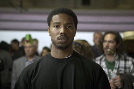Michael B Jordan as Oscar Grant in the 2013 film Fruitvale Station, directed by Ryan Coogler.