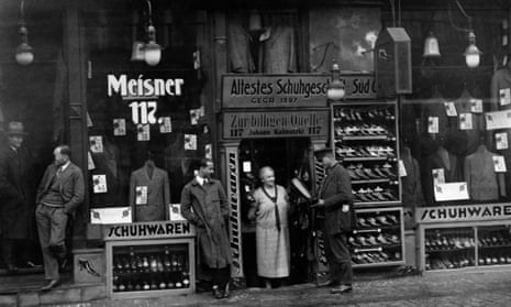 Bittersweet ending … a street in Berlin, December 1928.