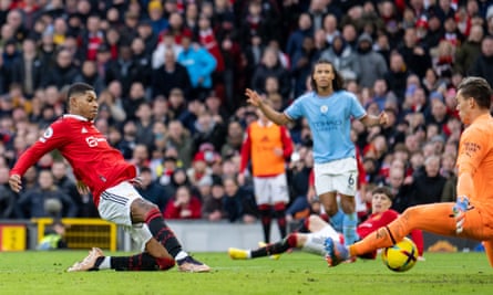 Marcus Rashford slotted past Ederson to seal the win.