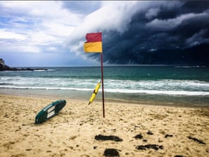 The cloud over Coogee beach, east of the city centre