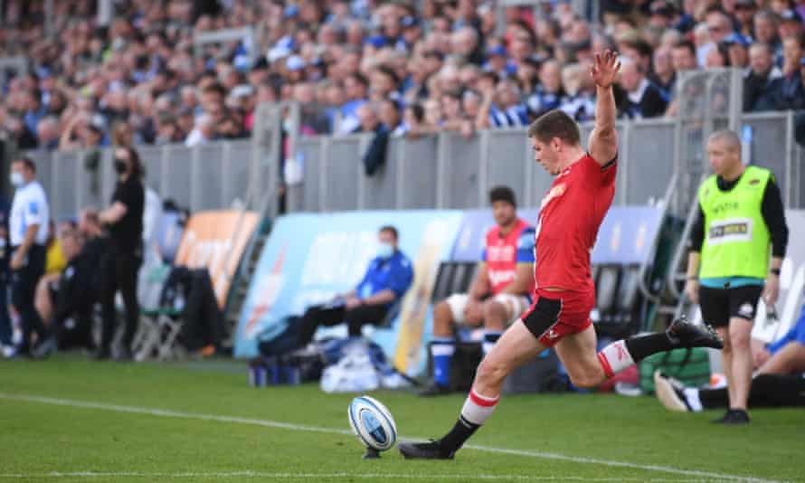 Owen Farrell kicked a conversion in the afternoon when he scored 19 points in Sarachen