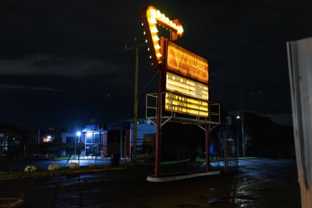 The entrance sign of the Coburg Drive-In Cinema in Melbourne