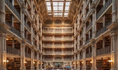 Baltimore George Peabody Library one of the most beautiful famous libraries in the world.<br>E665TT Baltimore George Peabody Library one of the most beautiful famous libraries in the world.