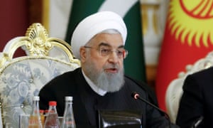 The Iranian president, Hassan Rouhani