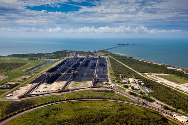 Abbot Point, surrounded by wetlands and coral reefs, would become the world’s largest coal port if the Carmichael mine goes ahead.