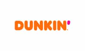 This undated image provided by Dunkin’ shows a new Dunkin’ logo that will be in restaurants in January 2019.