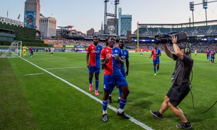 Eberechi Eze in preseason action for Crystal Palace.