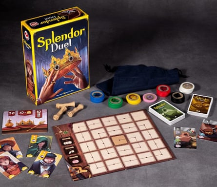 Asmodee, Splendor Duel, Board Game, Ages 10+, 2 Players, 30 Minutes Playing Time