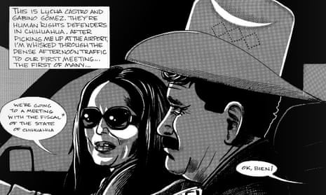 An excerpt from La Lucha: The Story of Lucha Castro and Human Rights in Mexico, a graphic novel for the Front Line Defenders series, published by Verso. Illustration: Jon Sack