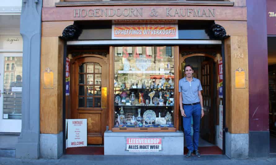 Ramon Hogendoorn at the closing-down sale of his family business.