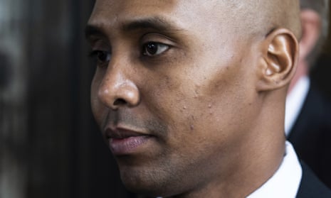 Former Minneapolis police officer Mohamed Noor outside court in 2019. His third-degree murder conviction for shooting Australian woman Justine Damond has been overturned.