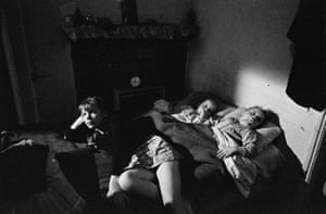 London, 1969. Pauline Rump and her younger sisters at home in Rothschild Dwellings, Whitechapel