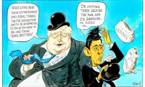 Rishi Sunak and Boris Johnson as Laurel and Hardy – cartoon | Opinion | The  Guardian