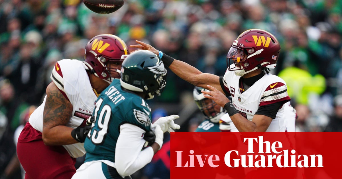 NFC championship game: Washington Commanders v Philadelphia Eagles – live