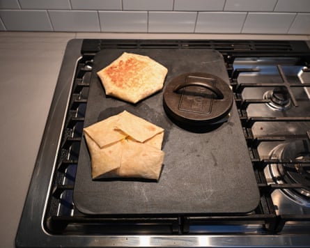 Crunch wraps on griddle