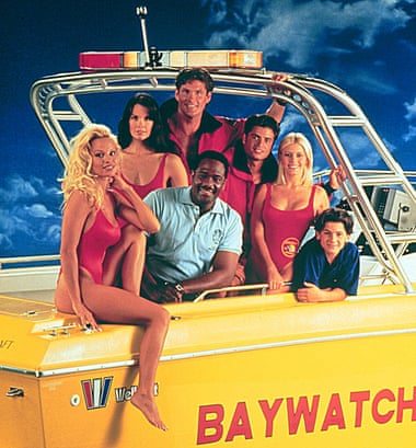 Anderson and the ‘hilariously good-looking cast’ of Baywatch
