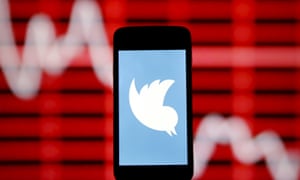 File photo illustration of Twitter logo in front of stock graph<br>The Twitter logo is shown on a smartphone in front of a displayed stock graph in the central Bosnian town of Zenica, Bosnia and Herzegovina, in this April 29, 2015 file photo illustration.  Twitter Inc said it would lay off up to 336 employees, or about 8 percent of its global workforce, as part of a plan to streamline operations.   REUTERS/Dado Ruvic/Files