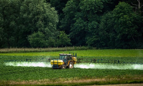 About 9.4m tonnes of glyphosate has been sprayed on crops since 1974.