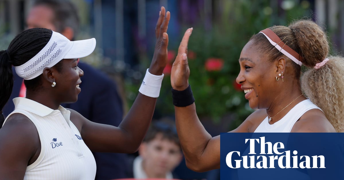 Serena Williams makes winning return to tennis with victory in Queen’s doubles
