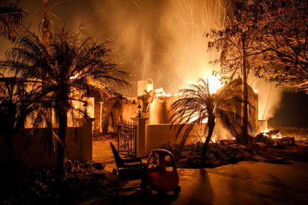A home in Goleta destroyed by the fire.
