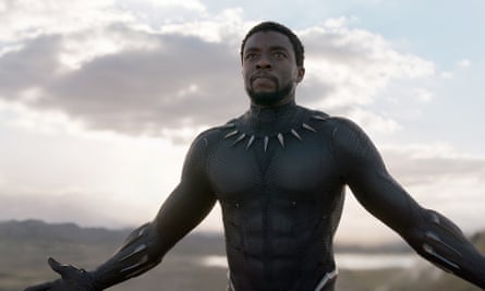 Chadwick Boseman as T’Challa in Black Panther.