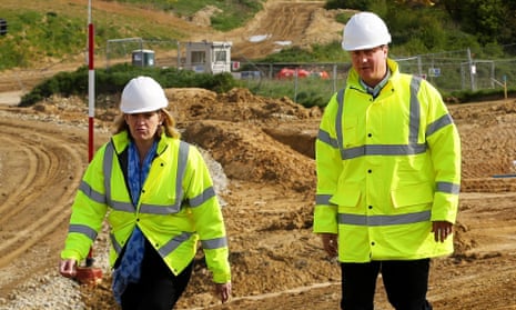 Prime minister David Cameron, right, with climate change and energy secretary Amber Rudd. 