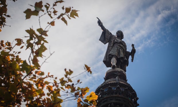 Barcelona’s Columbus statue.