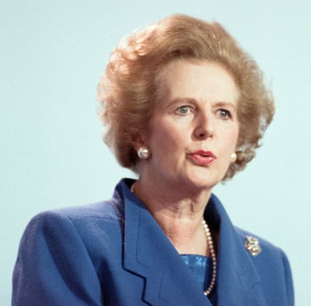 Thatcher in a blue power jacket