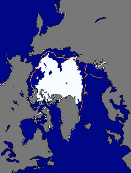 Arctic sea ice extent for 14 August 2016