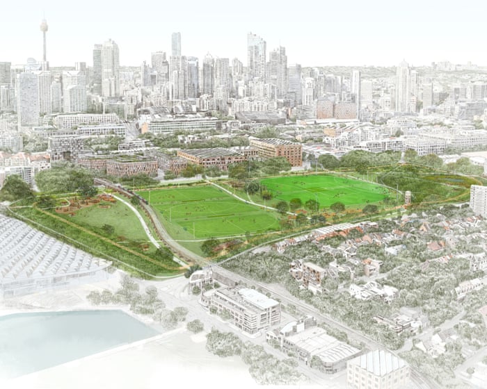 Sydney’s home of greyhound racing to become shared green space as Minns unveils Wentworth Park plan