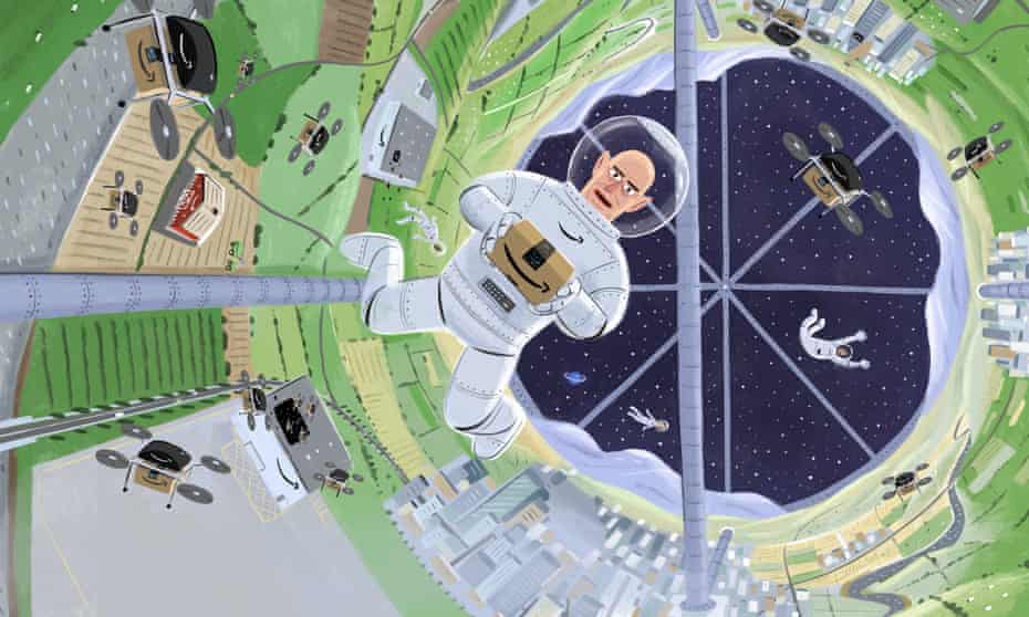 Jeff Bezos / Amazon long read - illustration