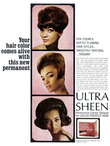 three women’s faces next to text: ‘your hair comes alive with this new permanent’