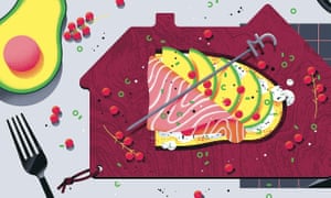 Illustration of avocado on toast