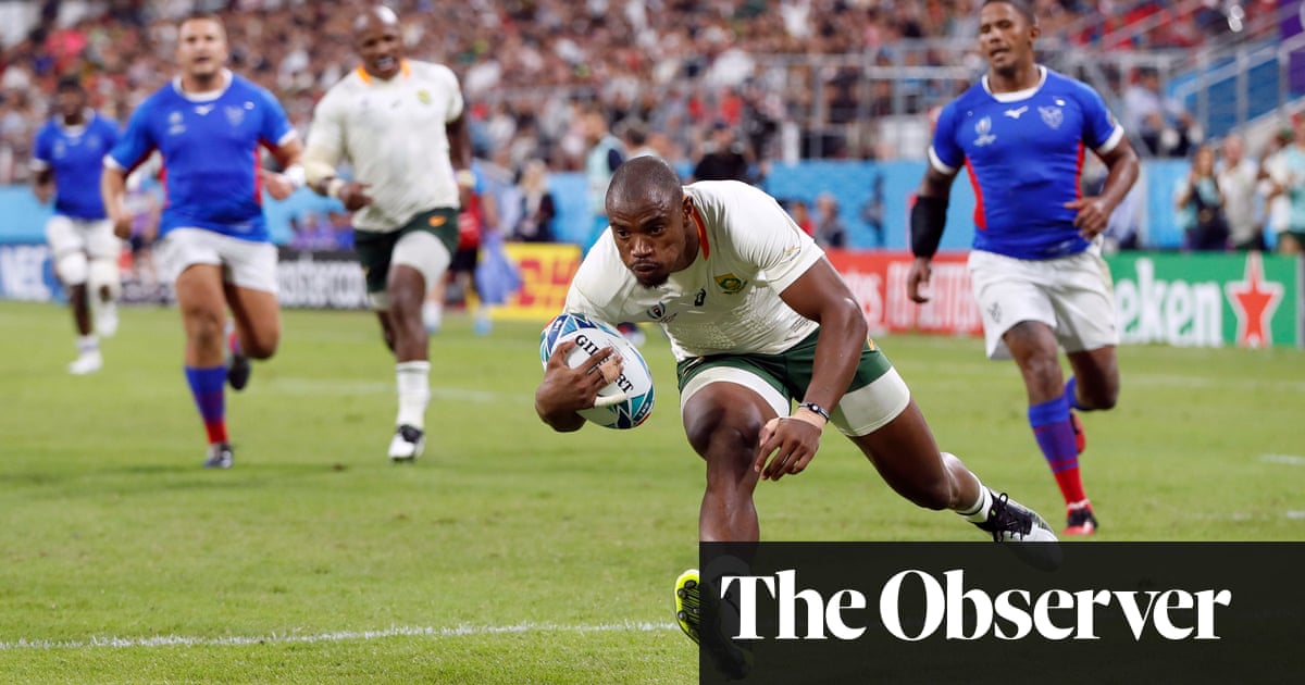 South Africa coast home with nine-try thrashing of Namibia in World Cup