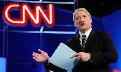 John King hosting a presidential TV debate