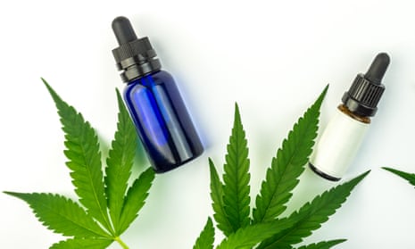 Highly confusing … cannabis leaves and CBD bottles, unavailable from Christian Book Distributors