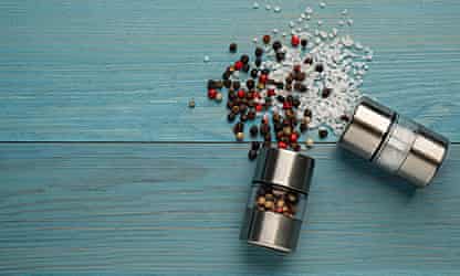 How did salt and pepper become the standard table seasonings?