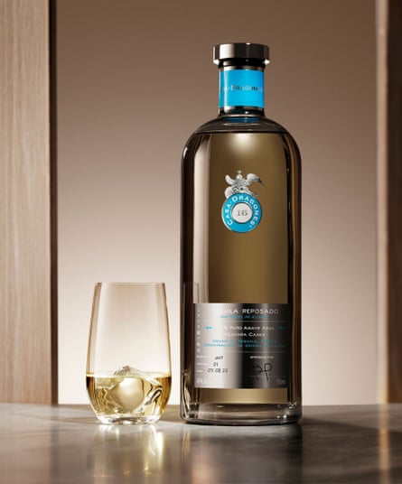 A bottle of Casa Dragones Reposado tequila