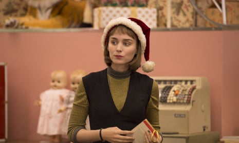 Rooney Mara as shop assistant Therese in Carol. 