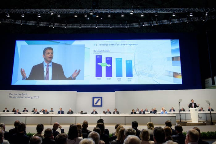 Deutsche Bank To Slash More Than 7 000 Jobs Chairman Survives Revolt As It Happened Business The Guardian