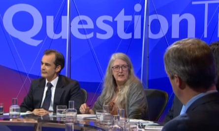 Mary Beard on Question Time.